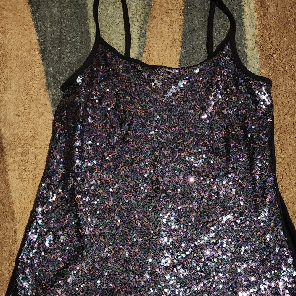 Torrid Black Sequin Camisole Top - Picture 4 of 7
